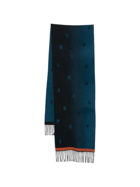 Paul Smith logo-pattern scarf