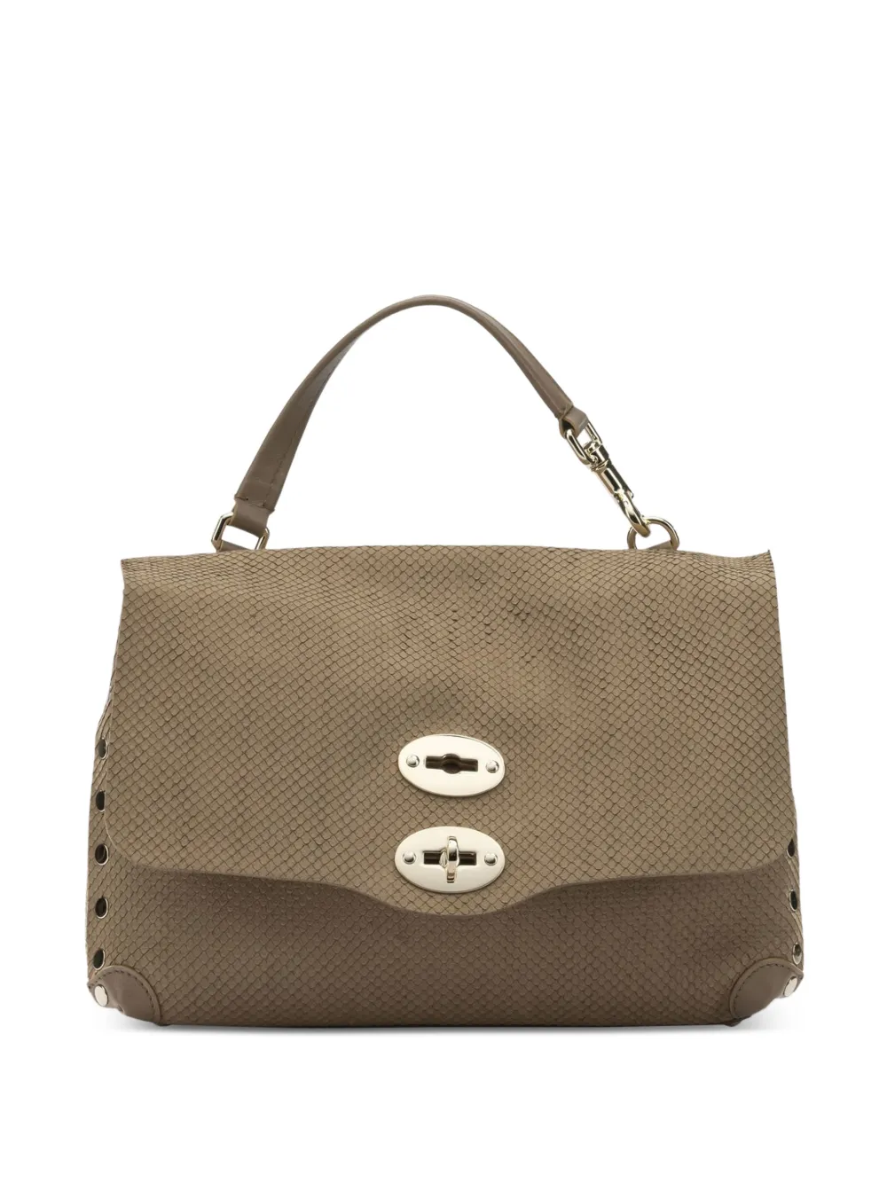 Zanellato small Postina® studded tote bag - Neutrals