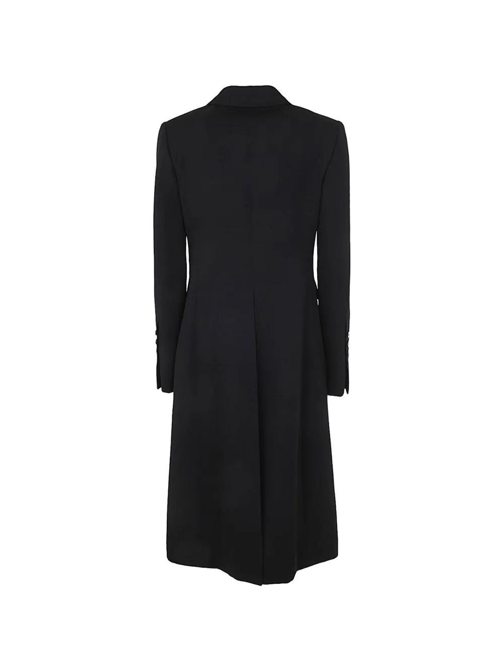Sapio Double-breasted Collared Coat In Black