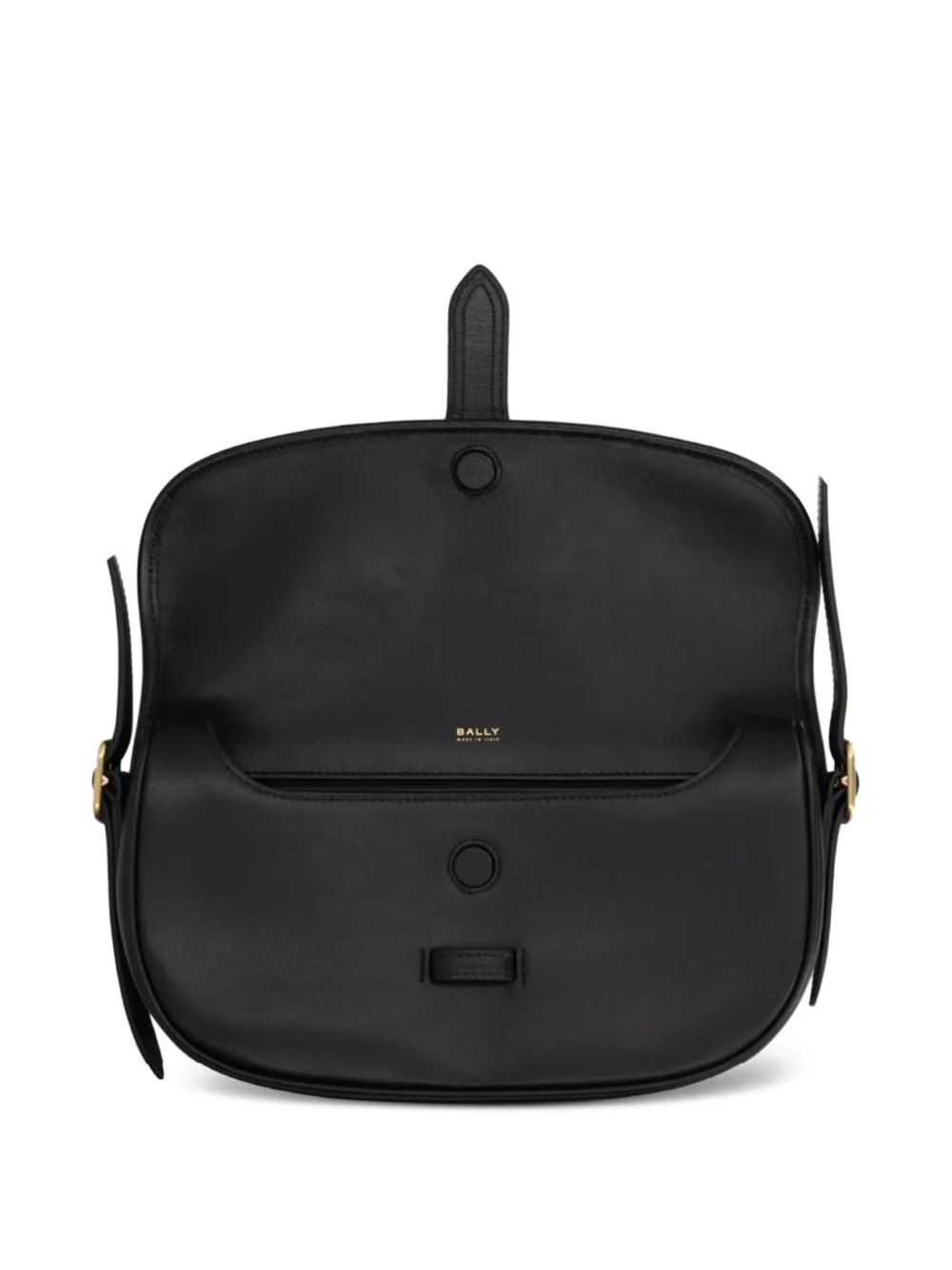 Bally Leren crossbodytas Zwart