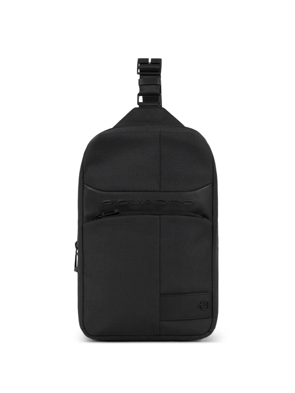 PIQUADRO embossed-logo shoulder bag - Nero