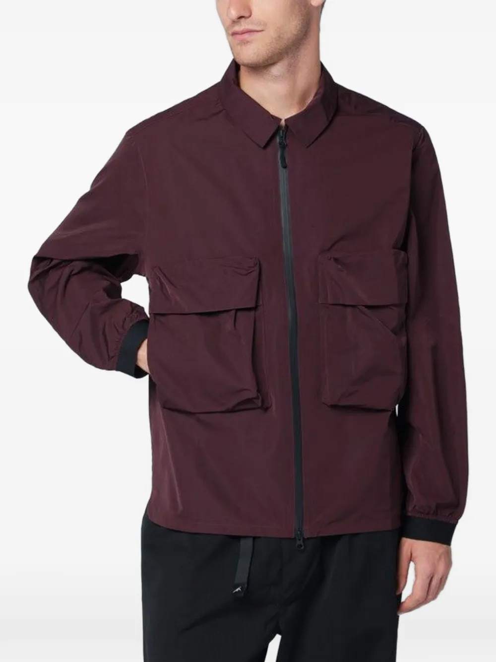 PURPLE MOUNTAIN OBSERVATOR zip-up shirt jacket - Viola