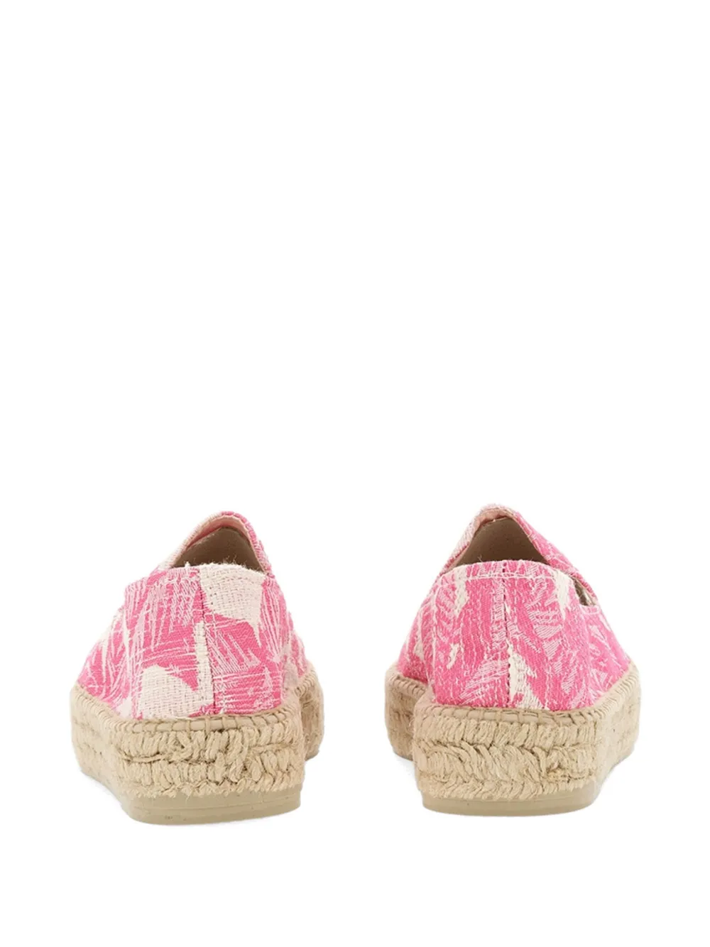 Manebi Espadrilles met bloemenprint Roze