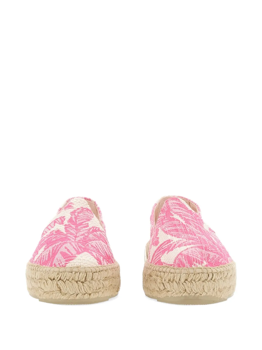 Manebi Espadrilles met bloemenprint Roze