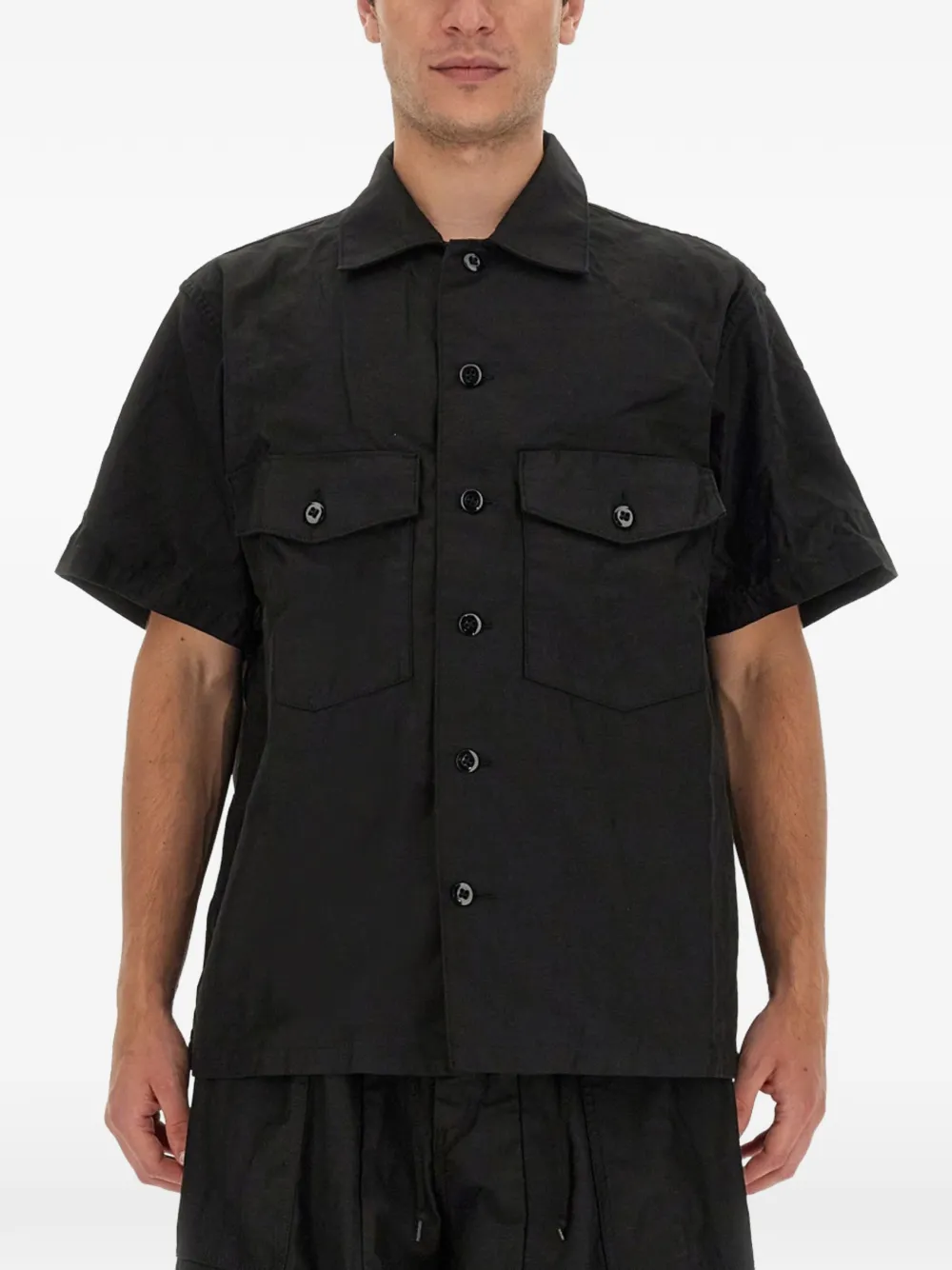 Needles flap-pocket shirt - Nero