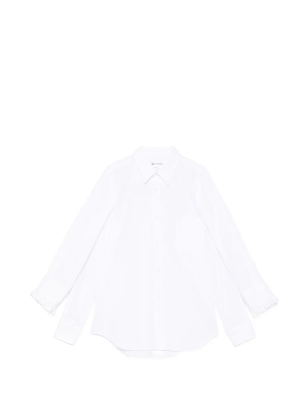 Comme Des Garçons ruffled cotton shirt - Weiß
