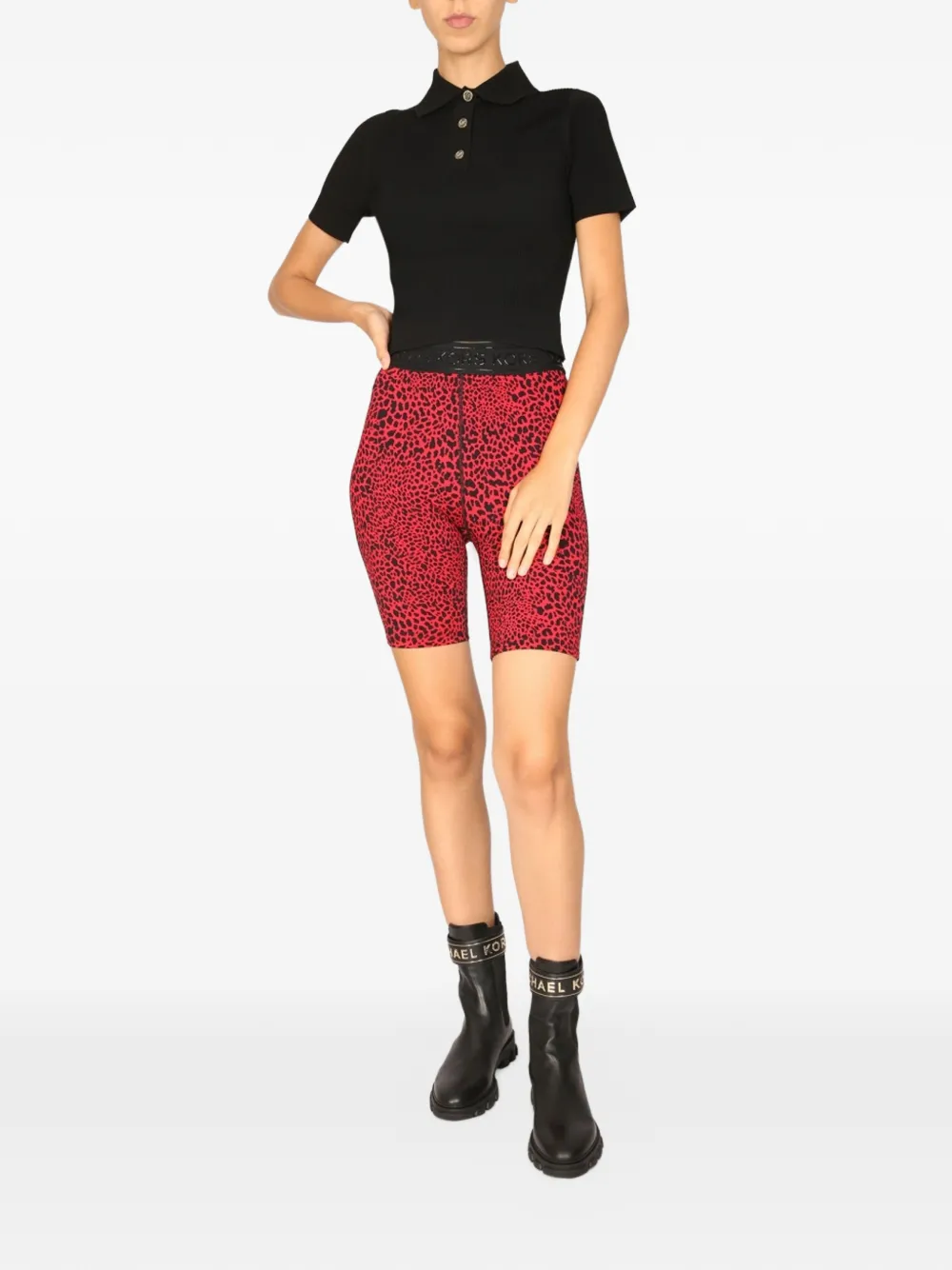 Michael Kors Polotop met logoknoop Zwart