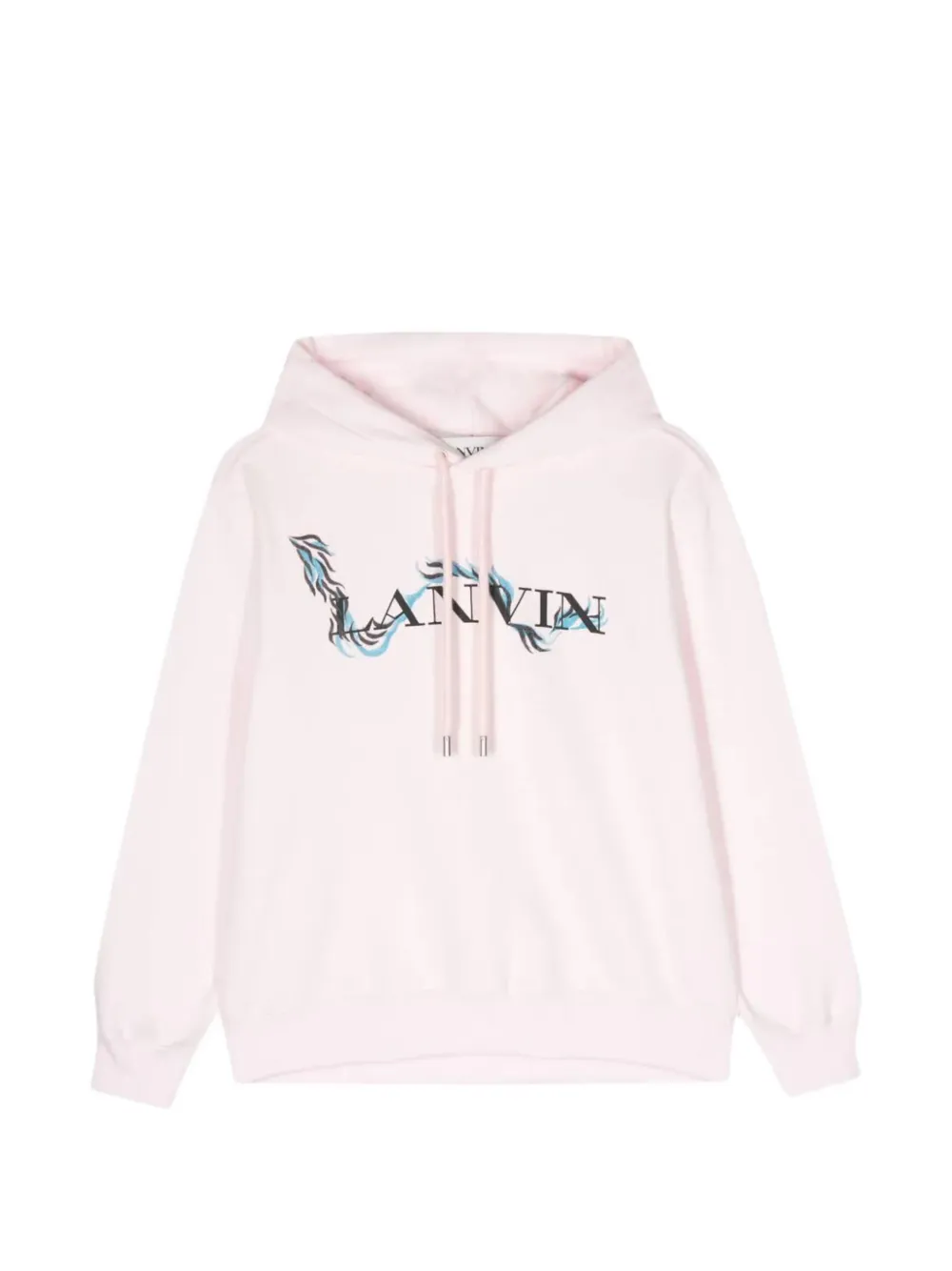 Lanvin logo-print hoodie - Rosa