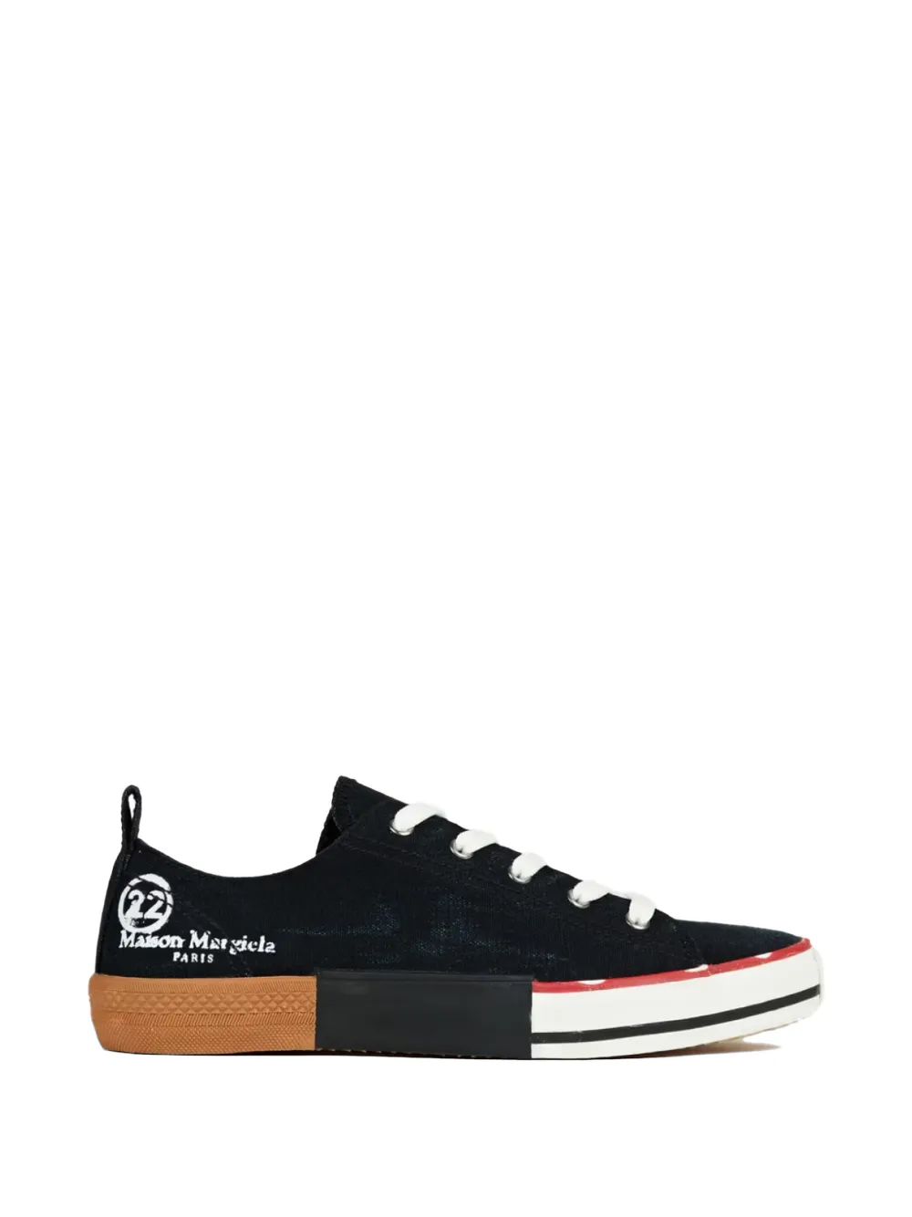 Maison Margiela logo-print sneakers Zwart