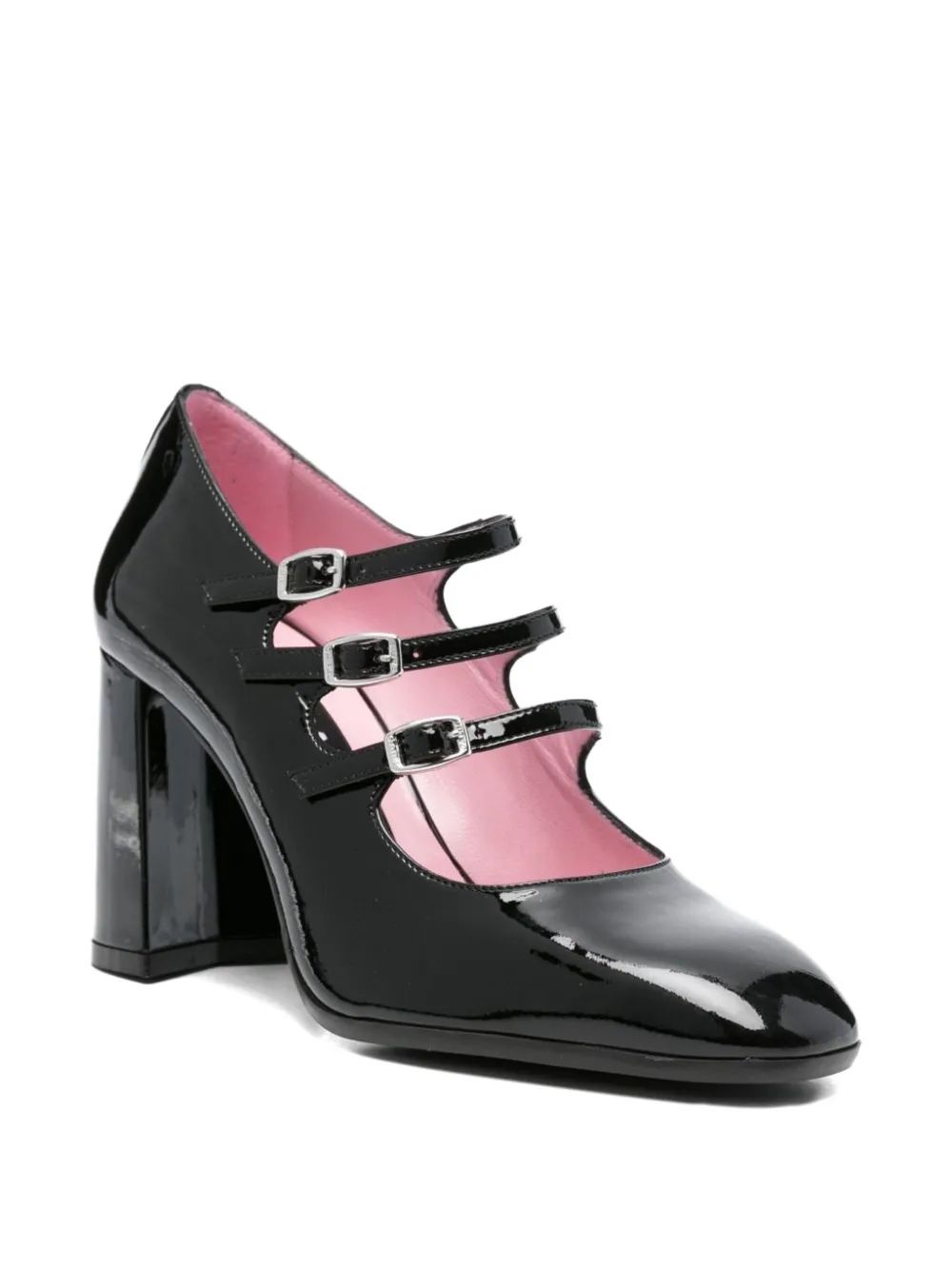 Carel Paris Mary Jane leren pumps Zwart