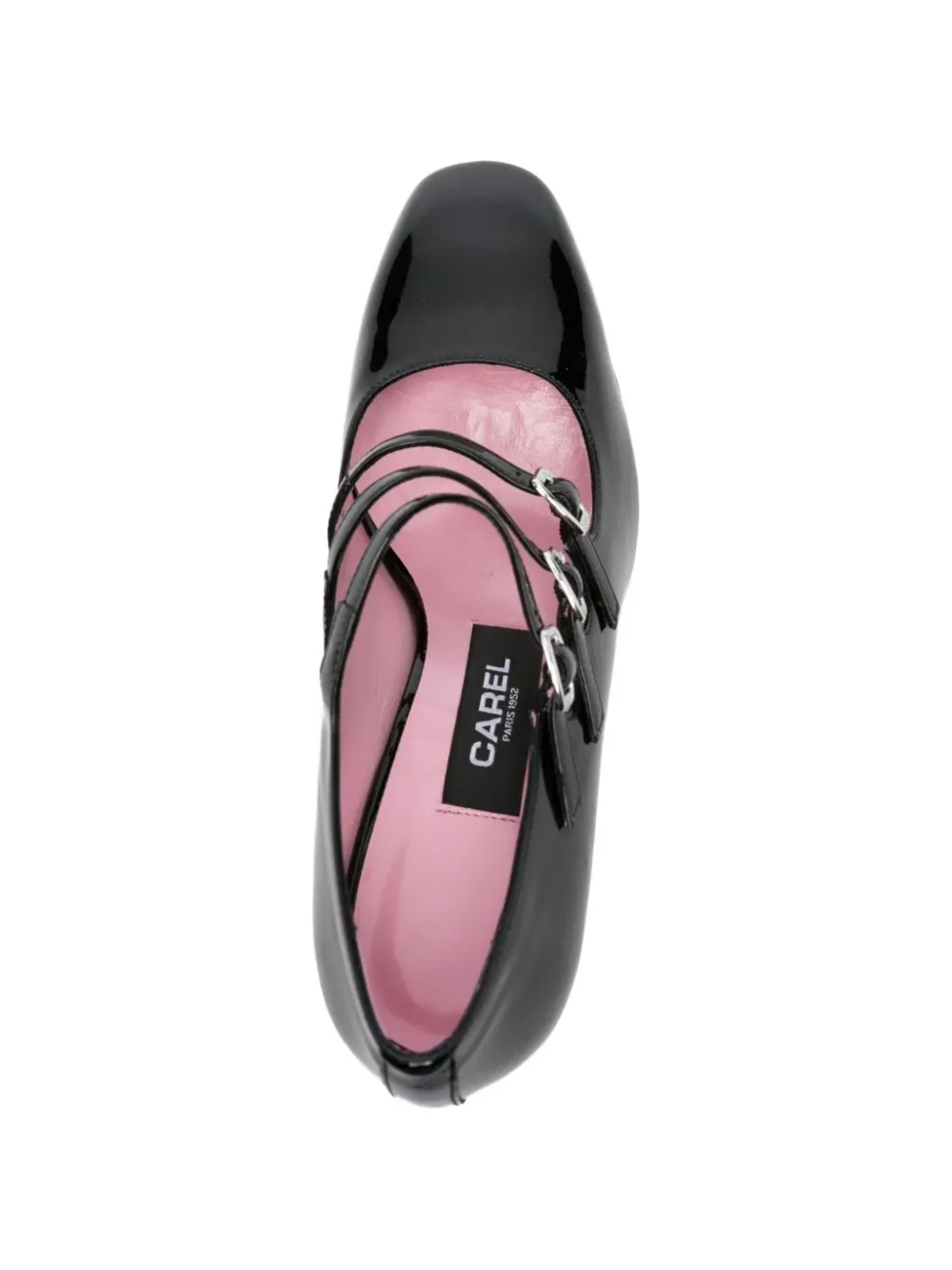 Carel Paris Mary Jane leren pumps Zwart