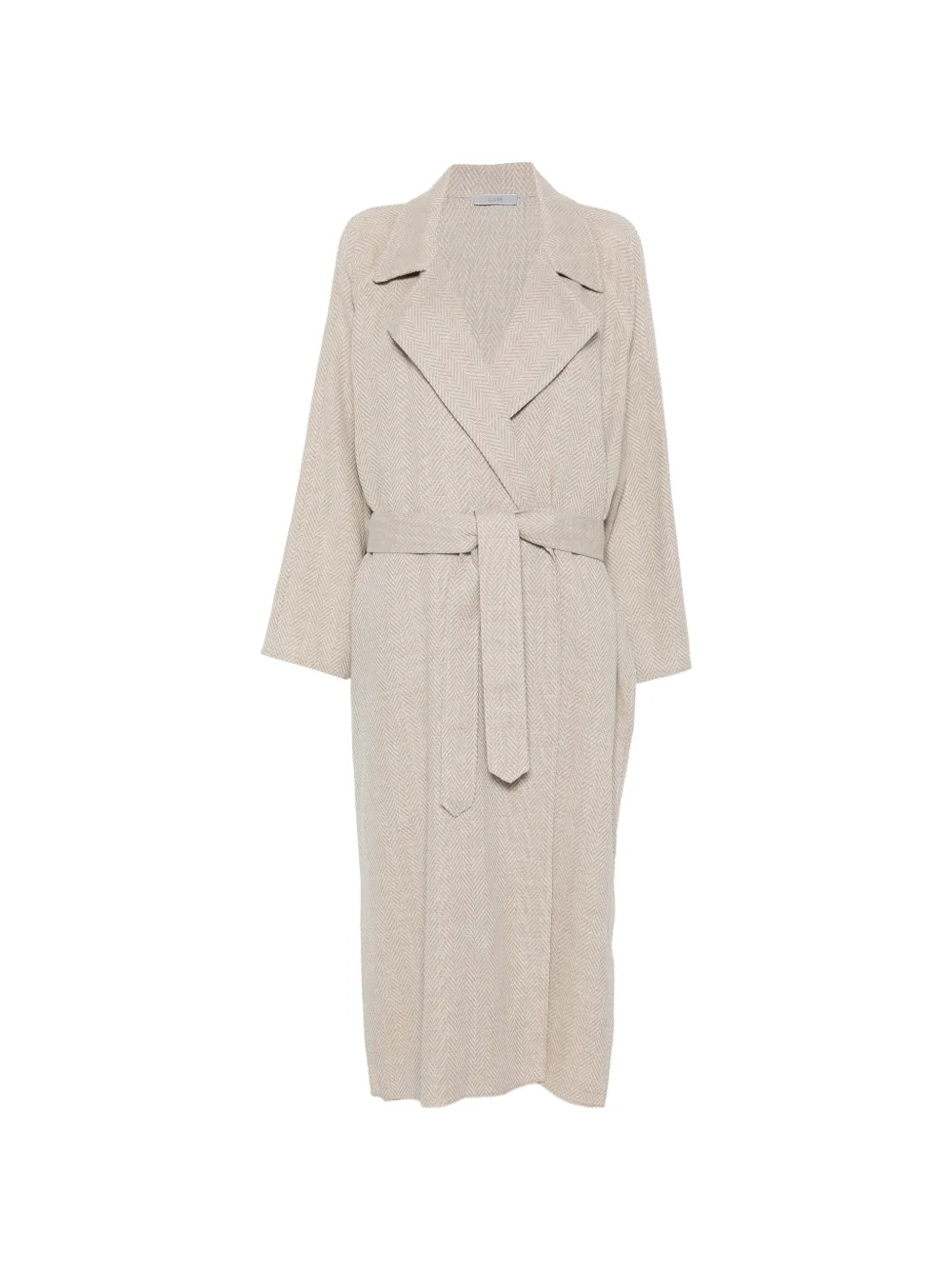 Dušan Belted Coat In Neutral