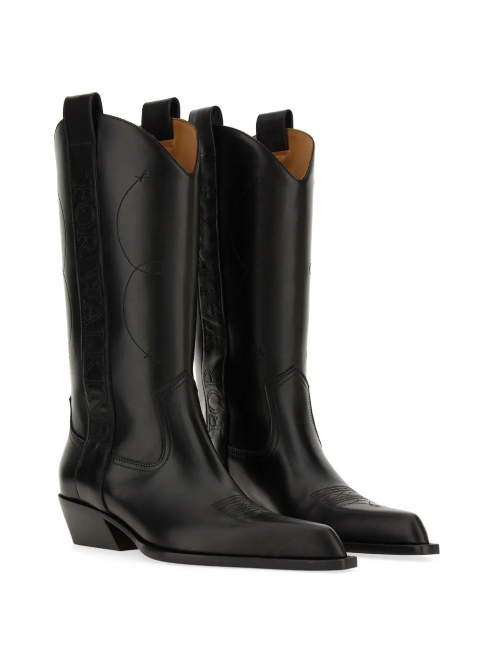 Off-White For Walking laarzen met Western-stijl Zwart