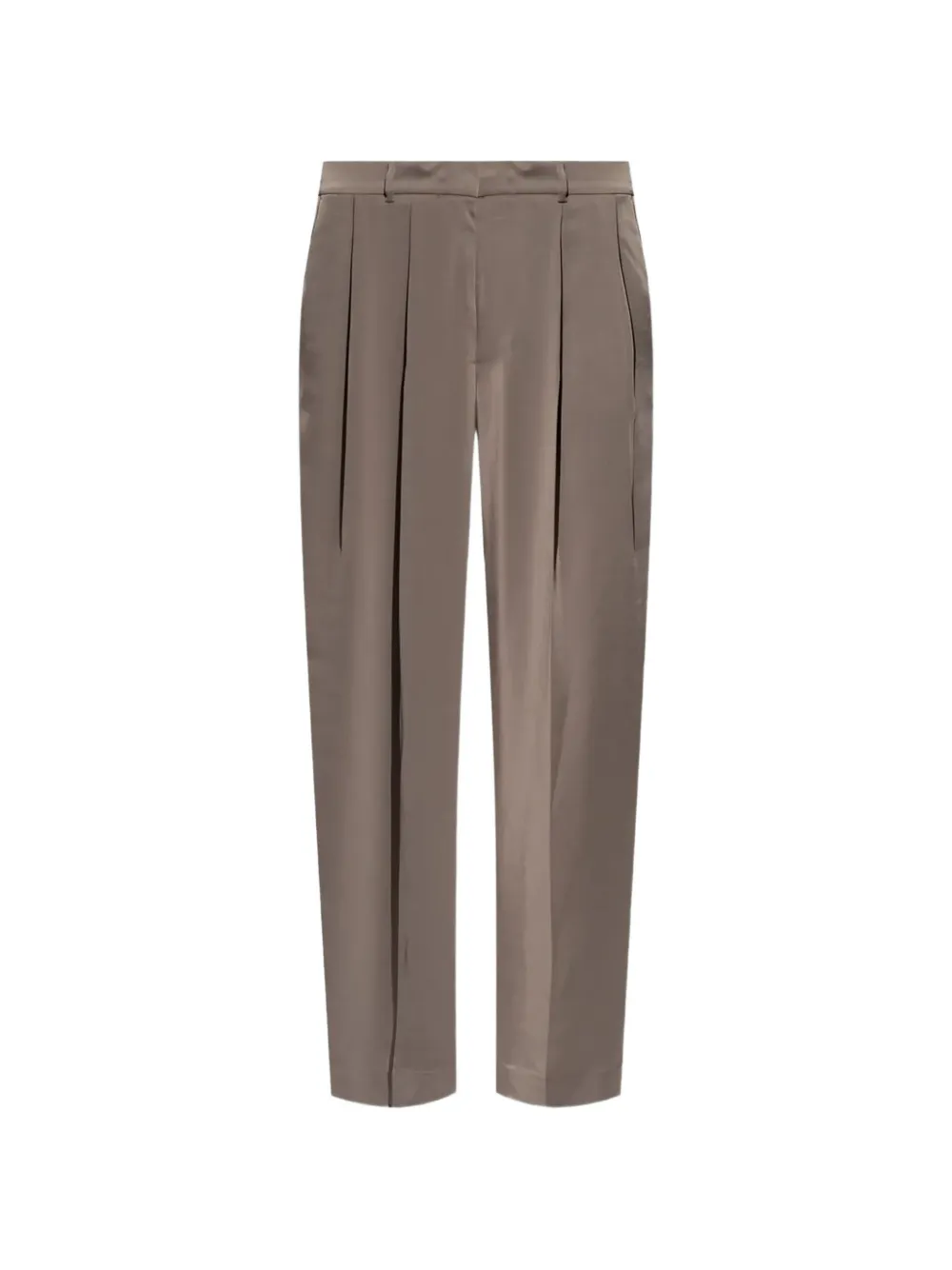 Michael Michael Kors Pleated Trousers In Brown
