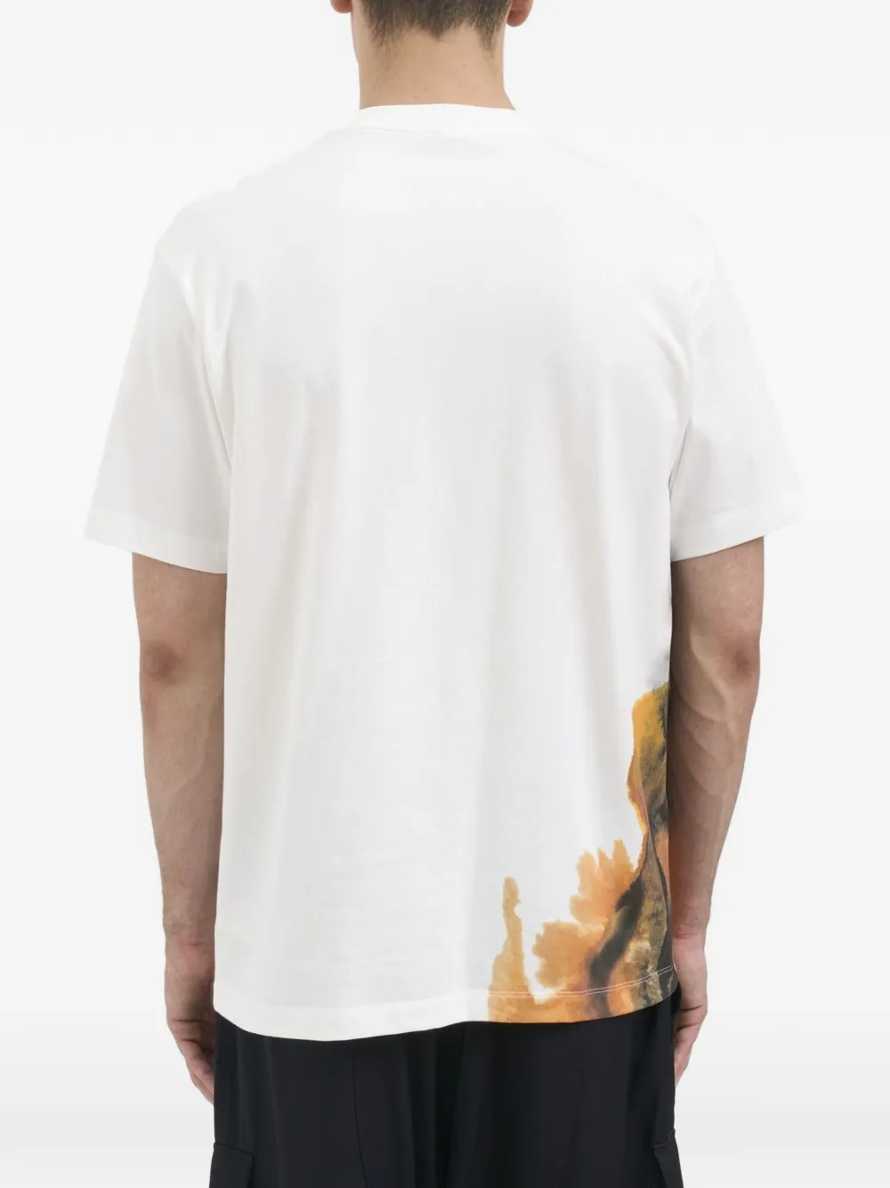 Y-3 T-shirt met grafische print Wit