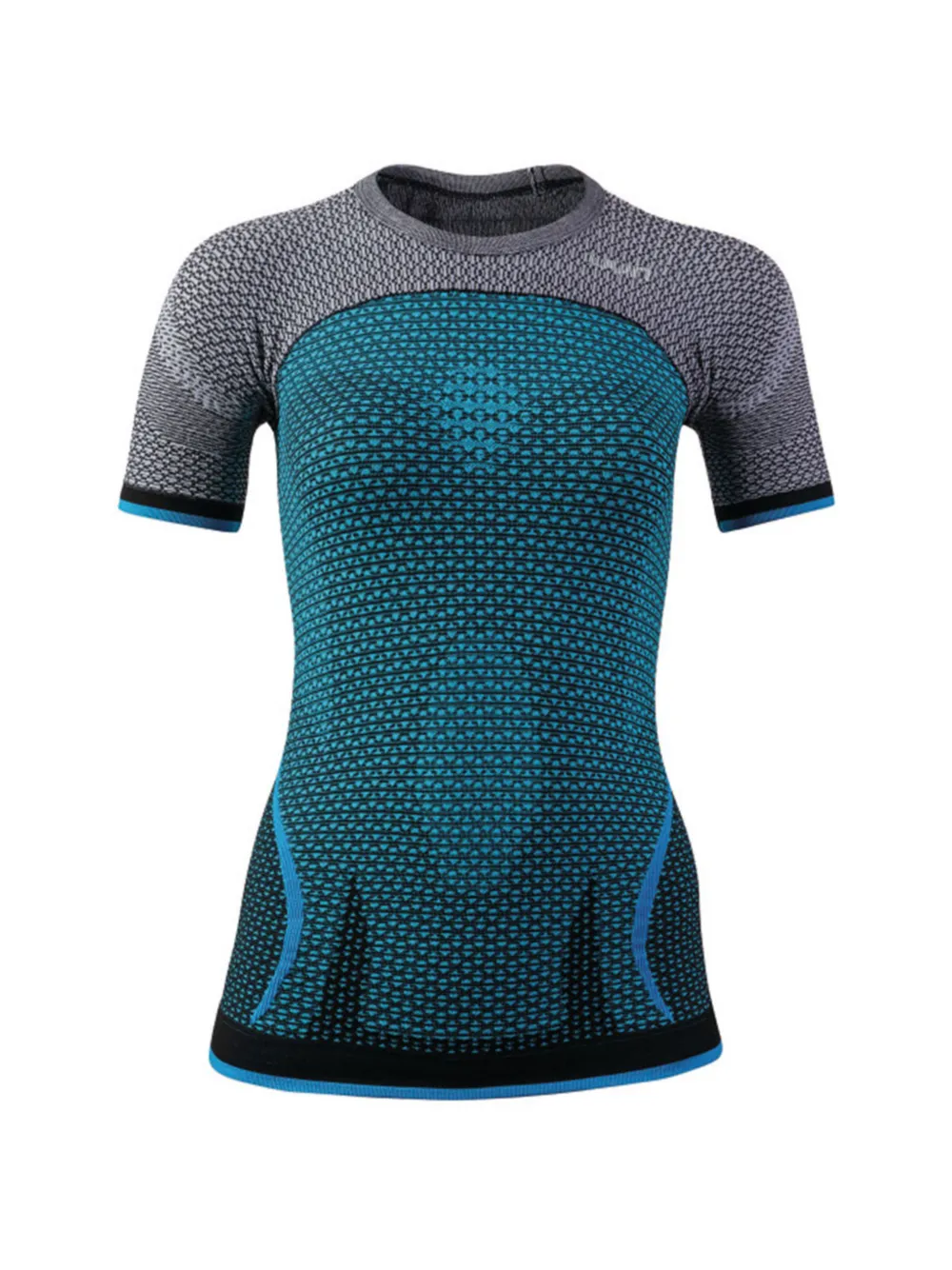 UYN patterned short-sleeved T-shirt - Blu