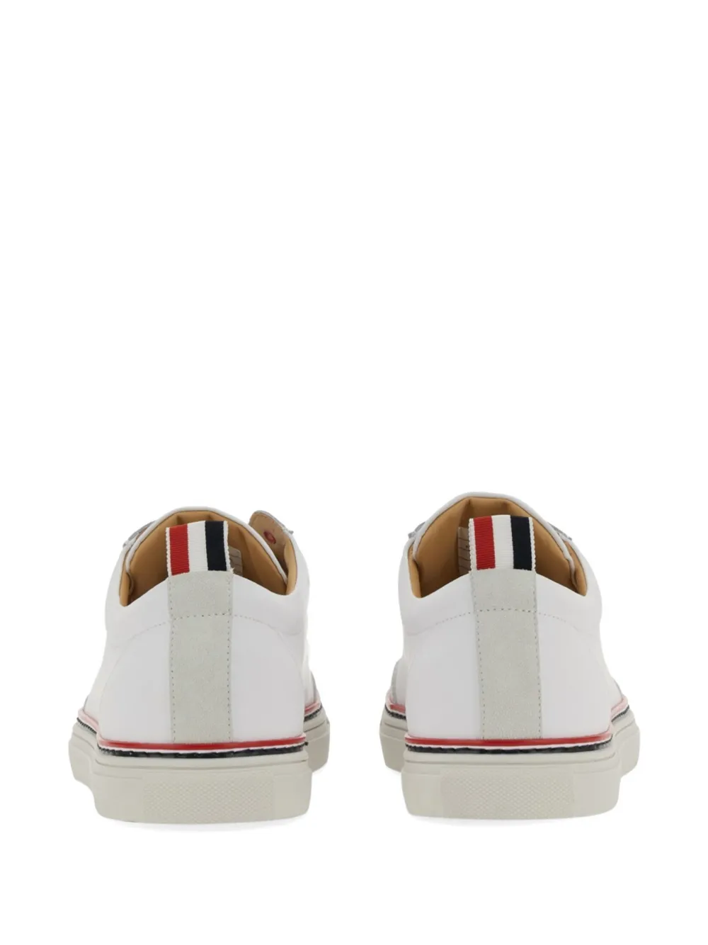 Thom Browne low-top leather sneakers Wit