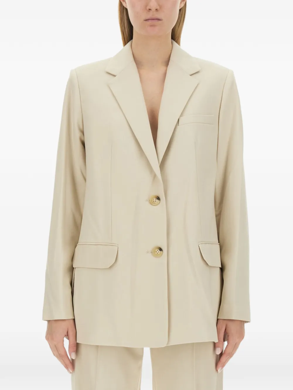 Helmut Lang single-breasted blazer - Toni neutri