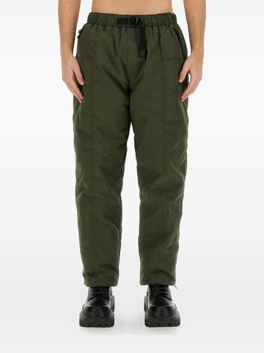 SOUTH2 WEST8 elasticated-waistband trousers - Verde