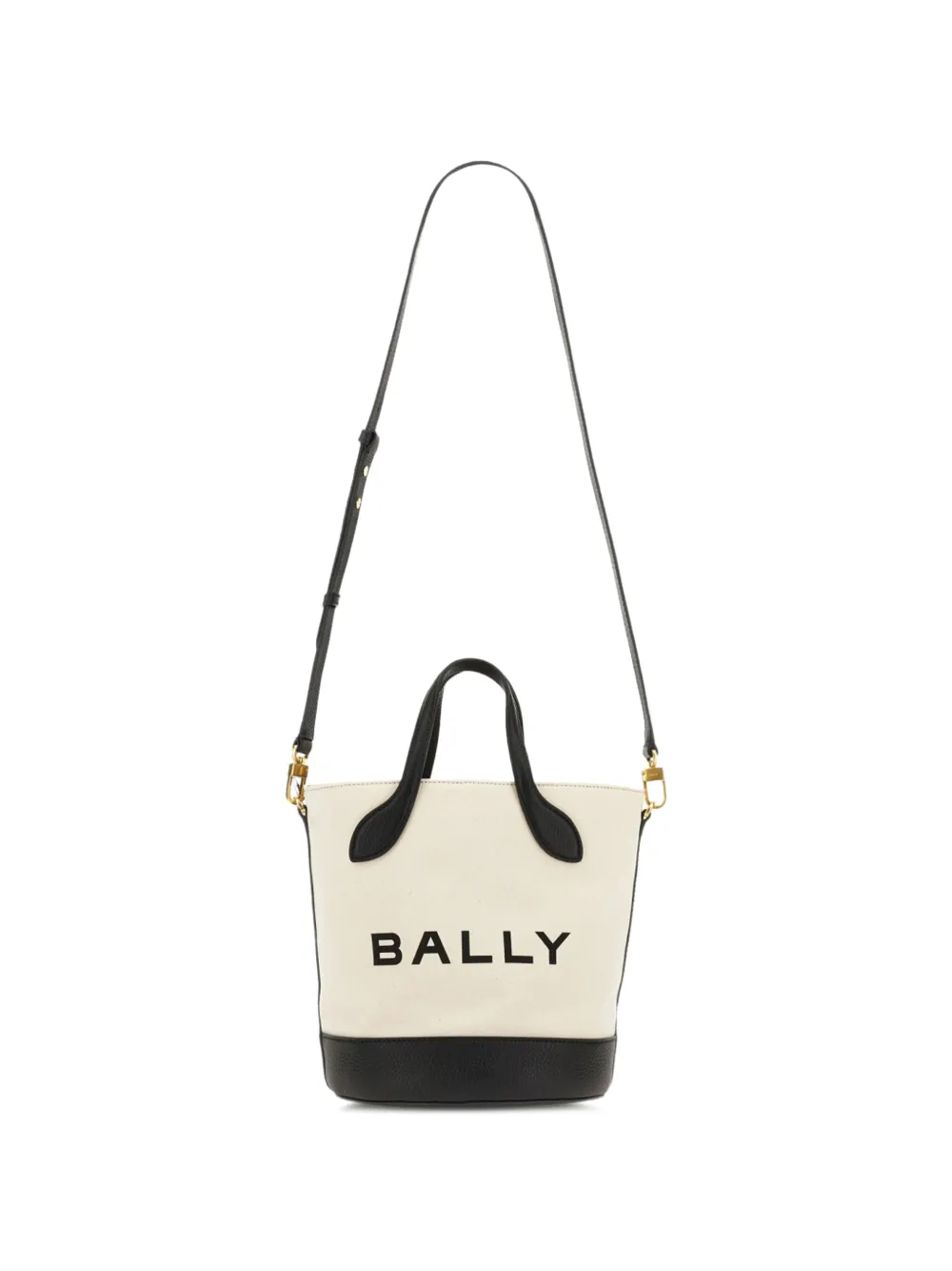 Bally Logo-detail Bucket Bag in Neutrals, view 4