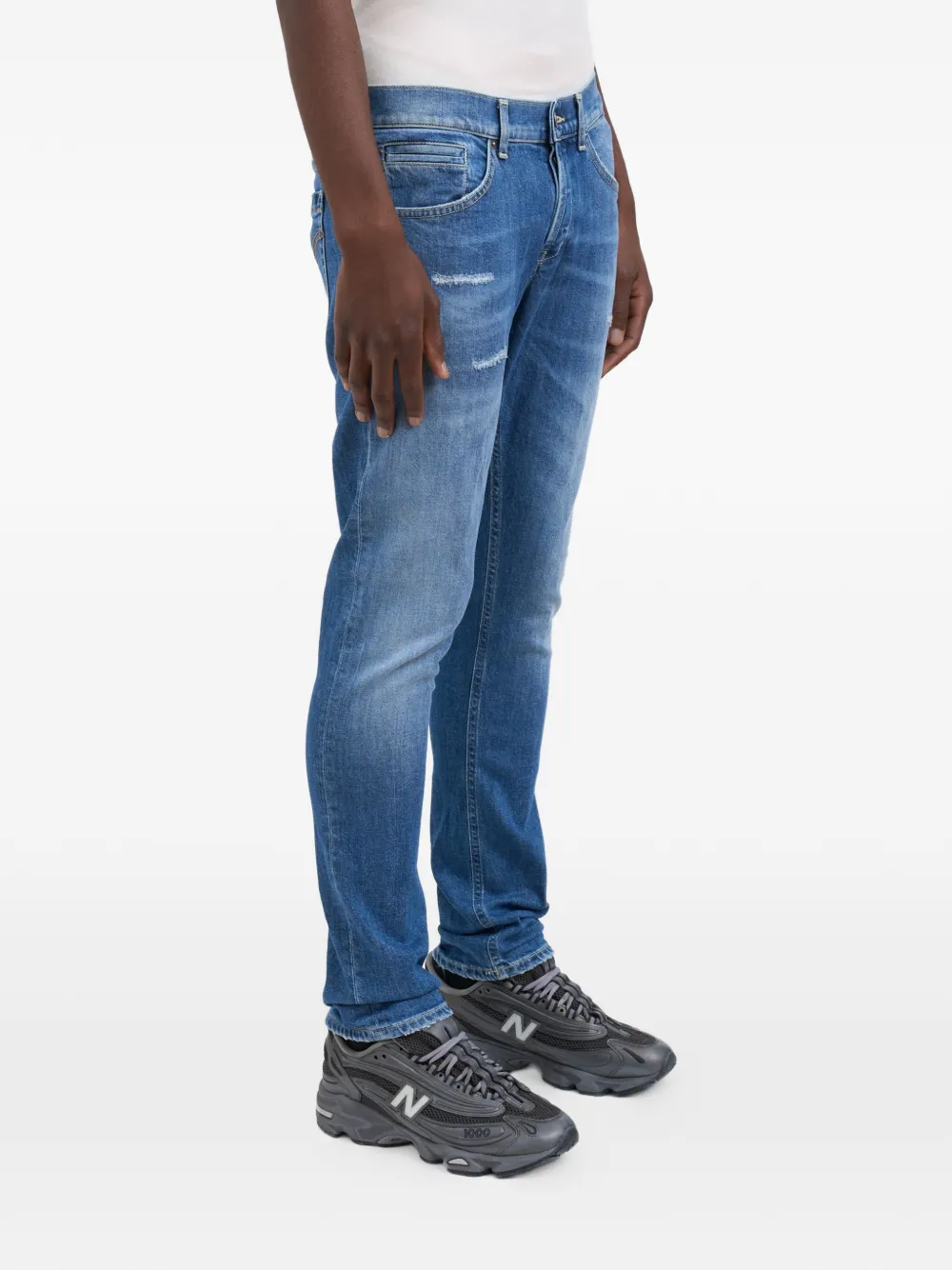 DONDUP George gerafelde jeans Blauw