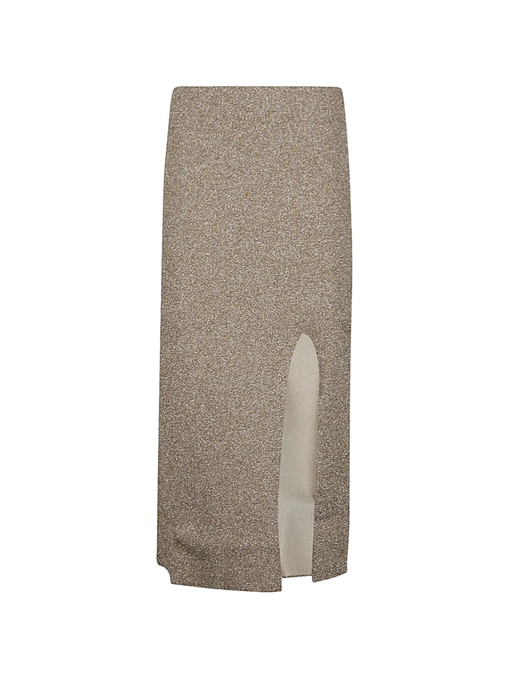 Circus Hotel slit midi skirt - Toni neutri
