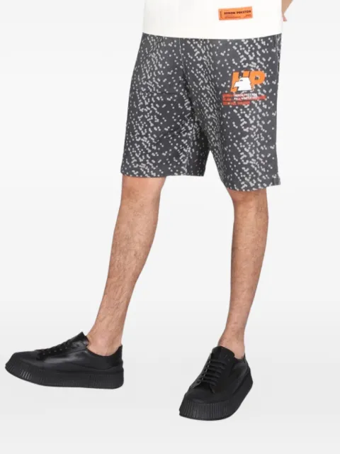 Heron Preston rubber-logo bermuda shorts