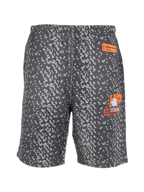 Heron Preston rubber-logo bermuda shorts