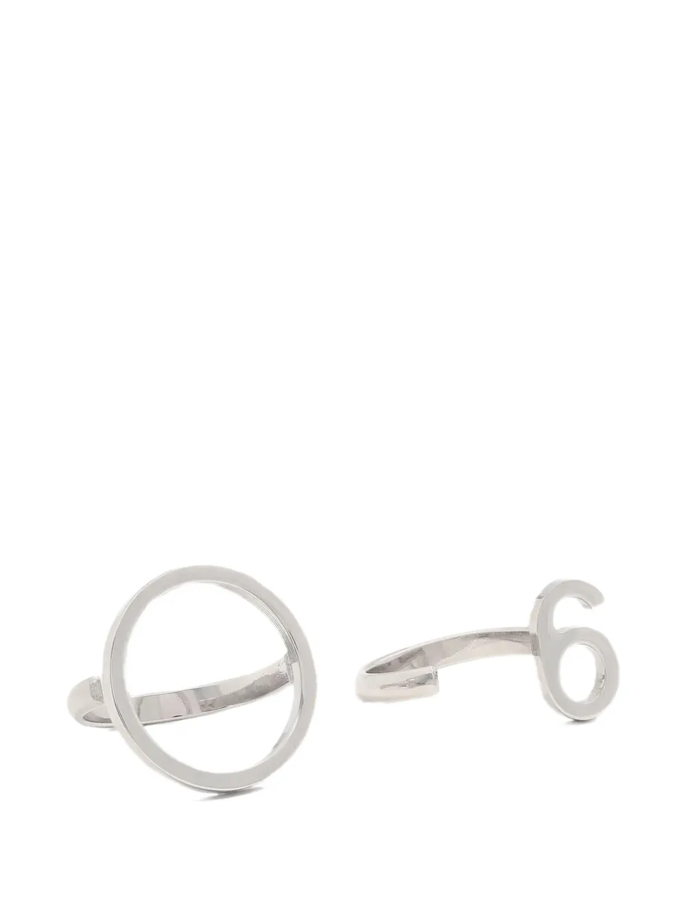 Maison Margiela silver-tone rings (set of two) - Argento