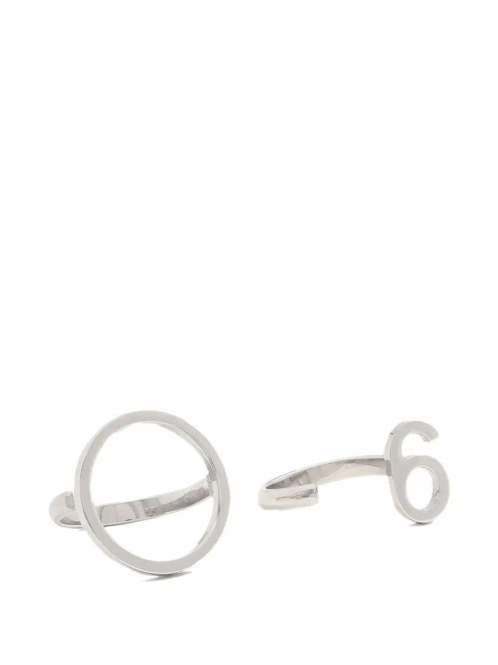 Maison Margiela silver-tone rings (set of two) - Argento