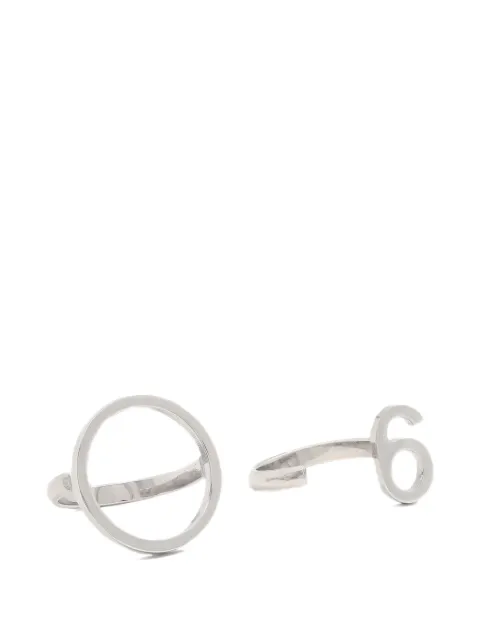 Maison Margiela silver-tone rings (set of two)