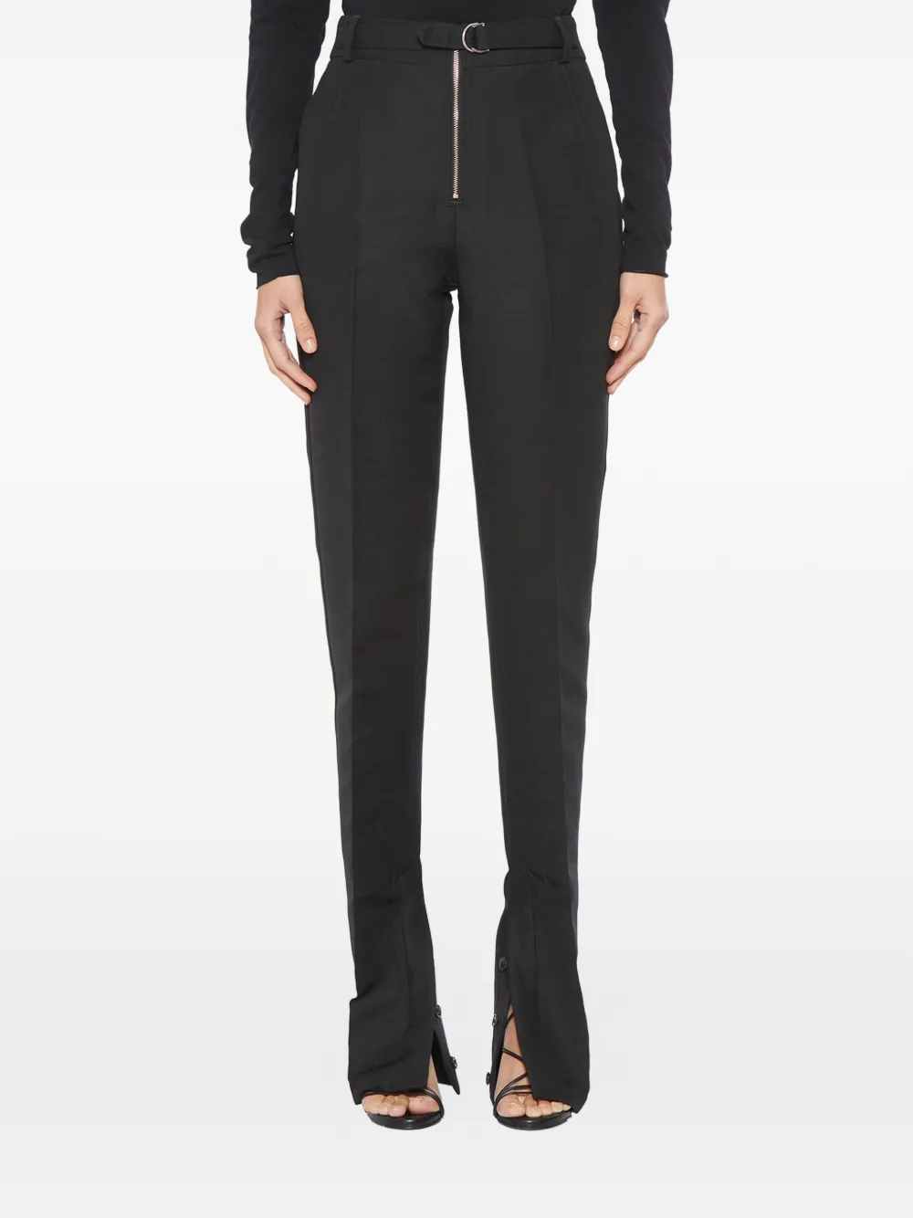 CAPASA MILANO zip slim trousers - Schwarz