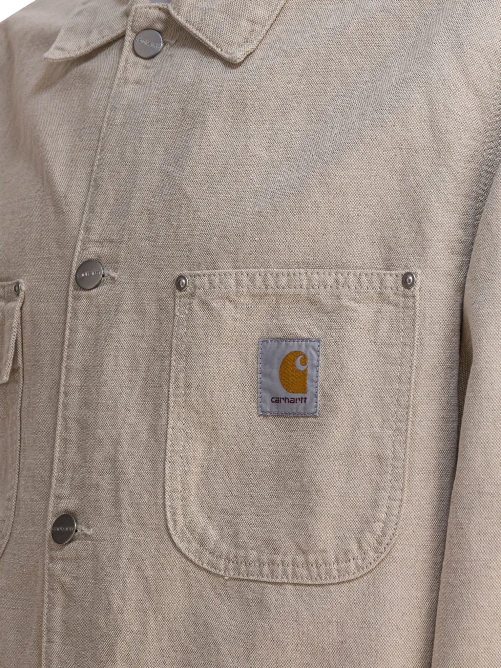 Carhartt WIP Walter Chore jack met knopen Beige