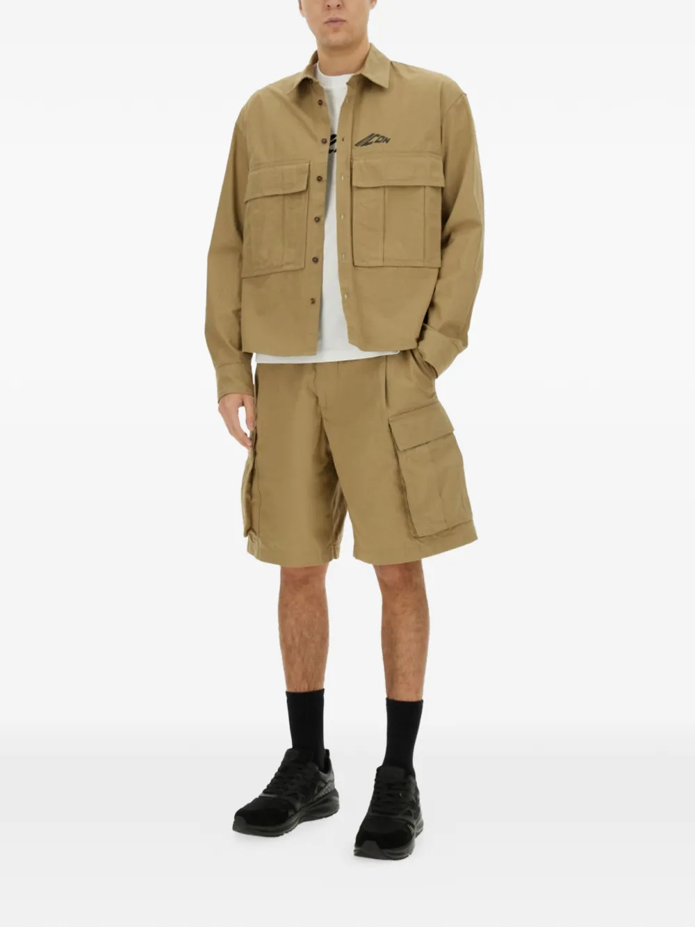 DSQUARED2 Overhemd met logoprint Beige