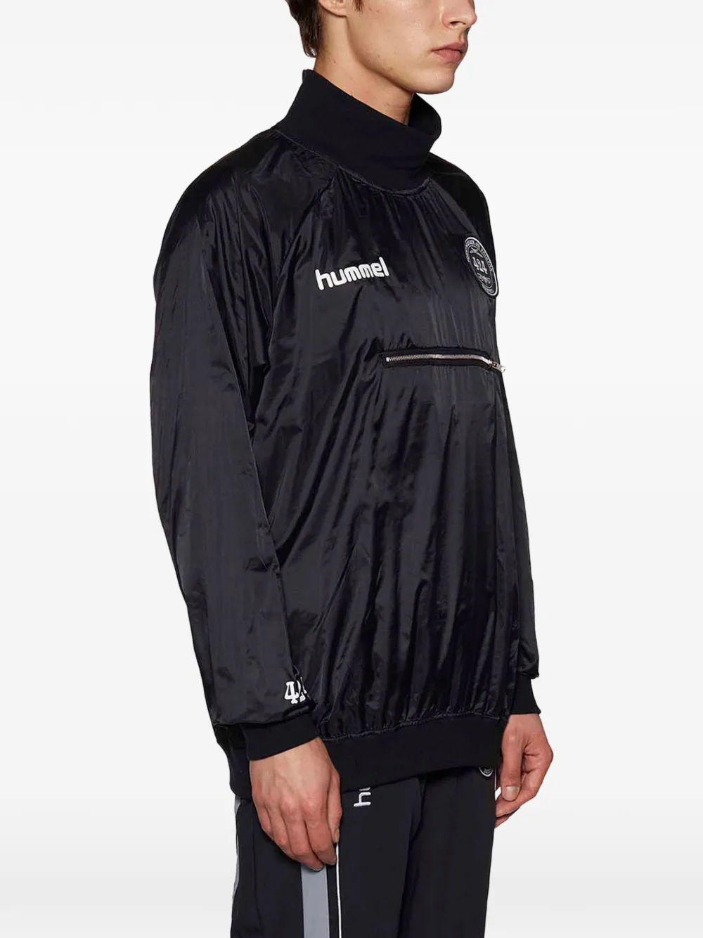 Hummel 지퍼 포켓 재킷 In Black