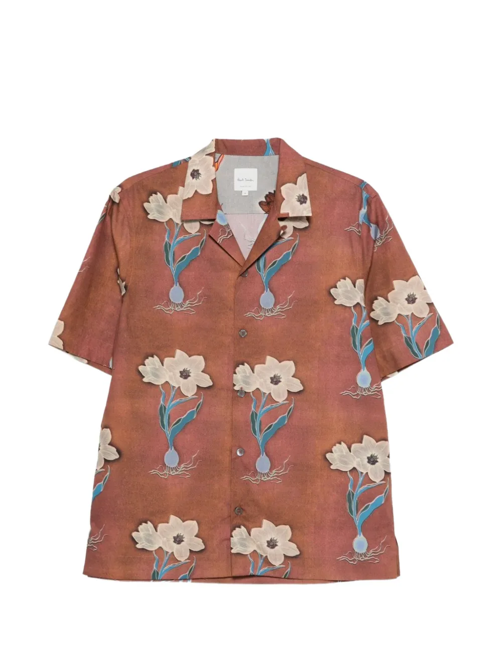 Paul Smith floral-print shirt - Arancione