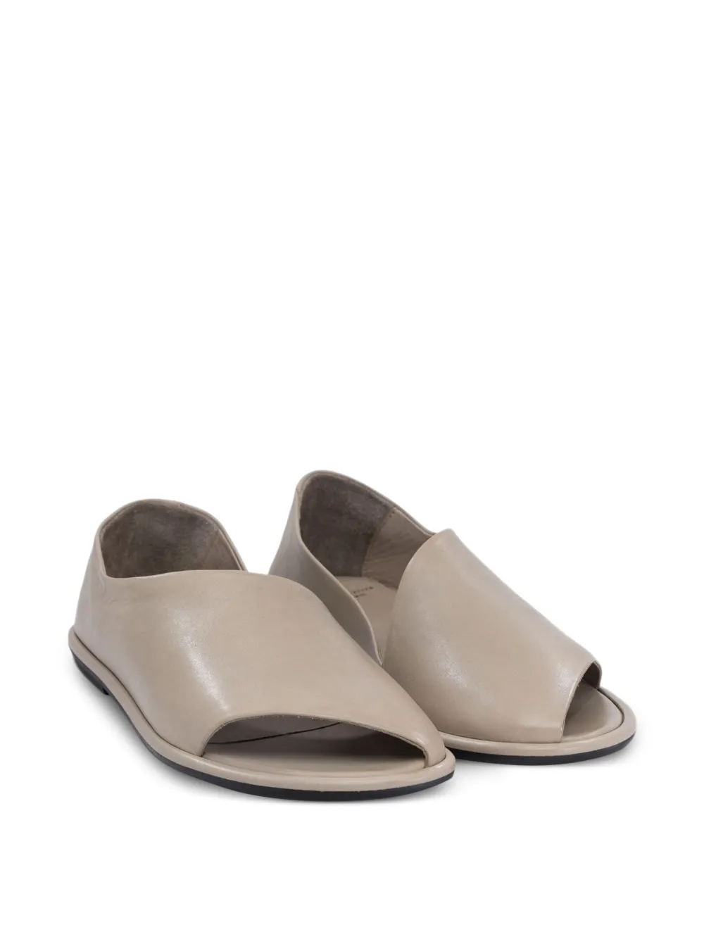 Officine Creative Open Toe Leather Sandals in Neutrals, view 2