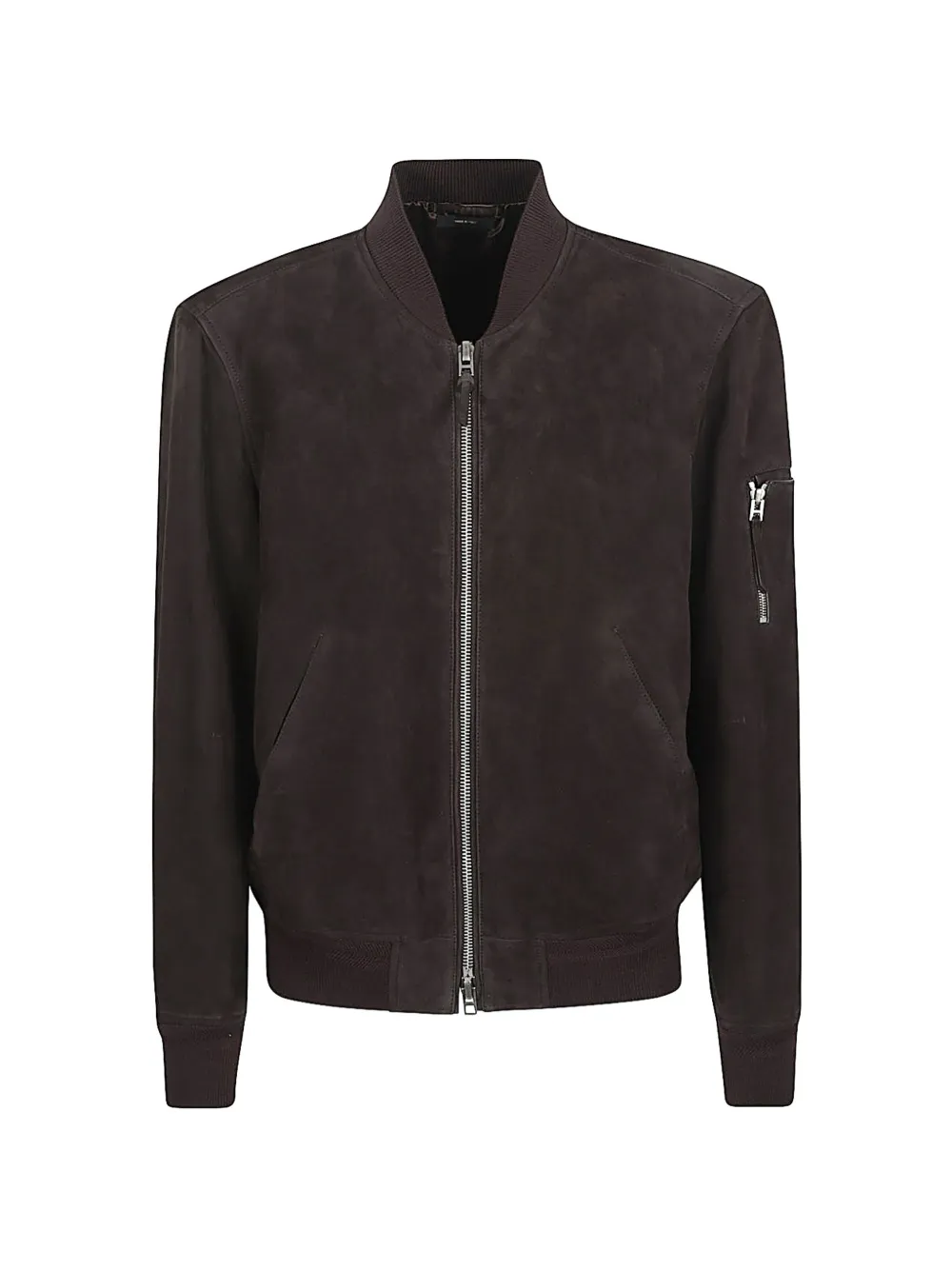 TOM FORD suede leather bomber jacket - Braun