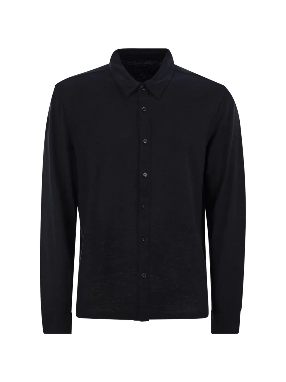 Majestic Long-sleeved Polo Shirt In Blue