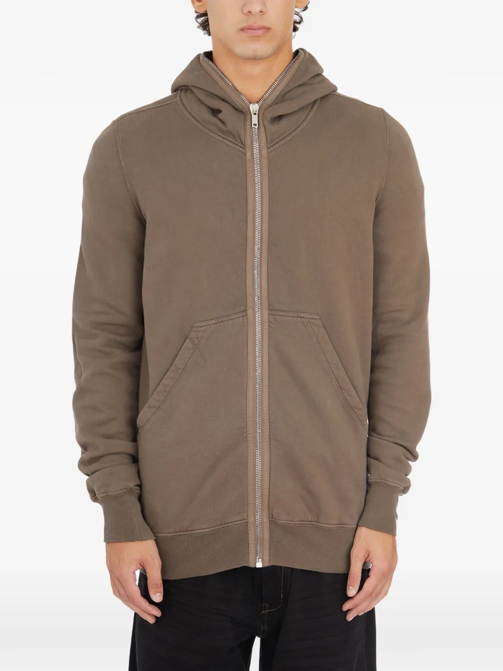 Rick Owens DRKSHDW zip-fastening hooded sweatshirt - Grau