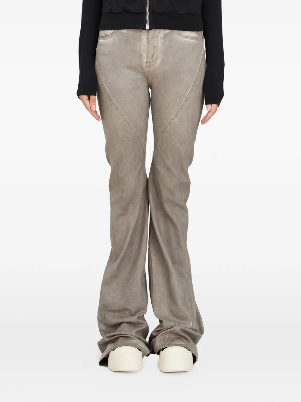 Rick Owens Bias bootcut jeans - Grigio