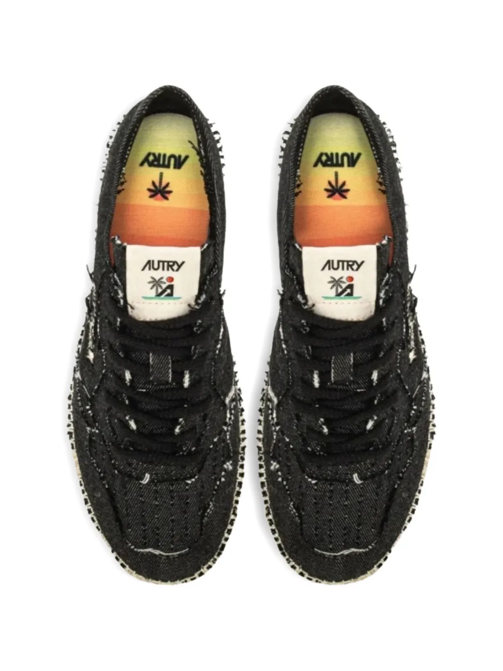 Autry Canvas espadrille sneakers Zwart