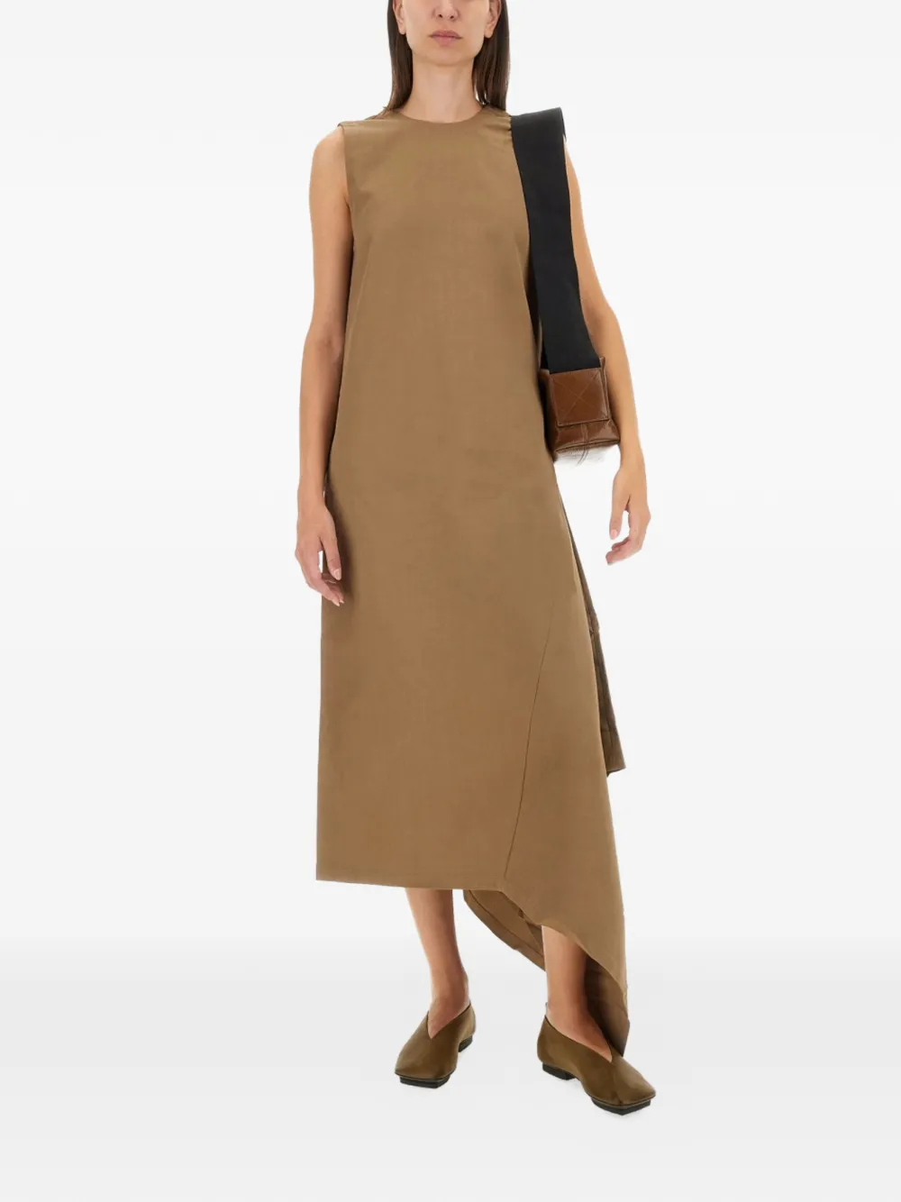 Uma Wang Aura asymmetric dress - Toni neutri