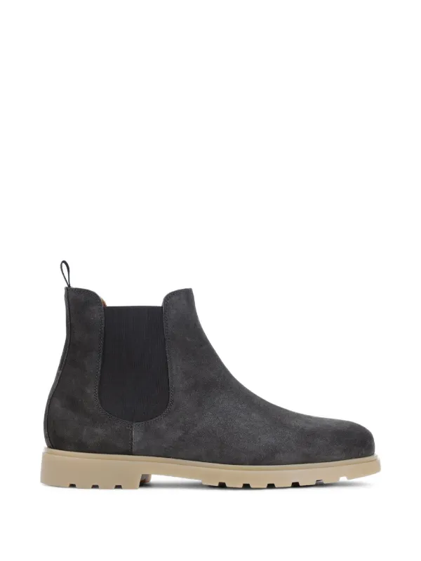 Kiton Lug-sole Ankle Boots in Brown
