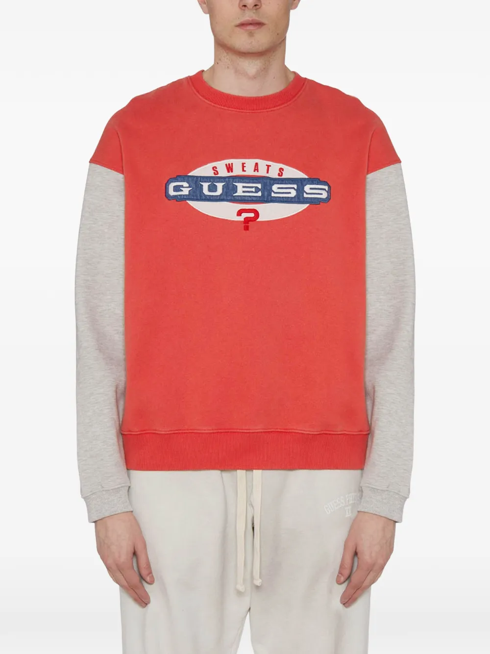 GUESS USA logo sweatshirt - Rosso