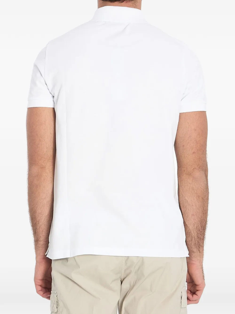Stone Island Poloshirt met logopatch Wit