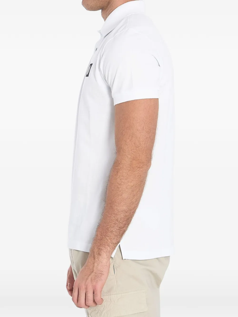 Stone Island Poloshirt met logopatch Wit