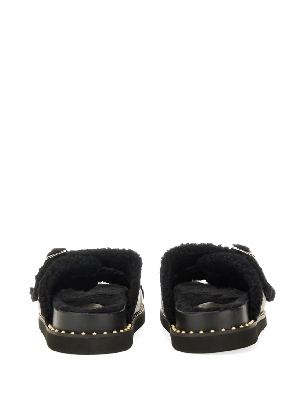 Ash Utah Bis sandalen met gesp en studs Zwart