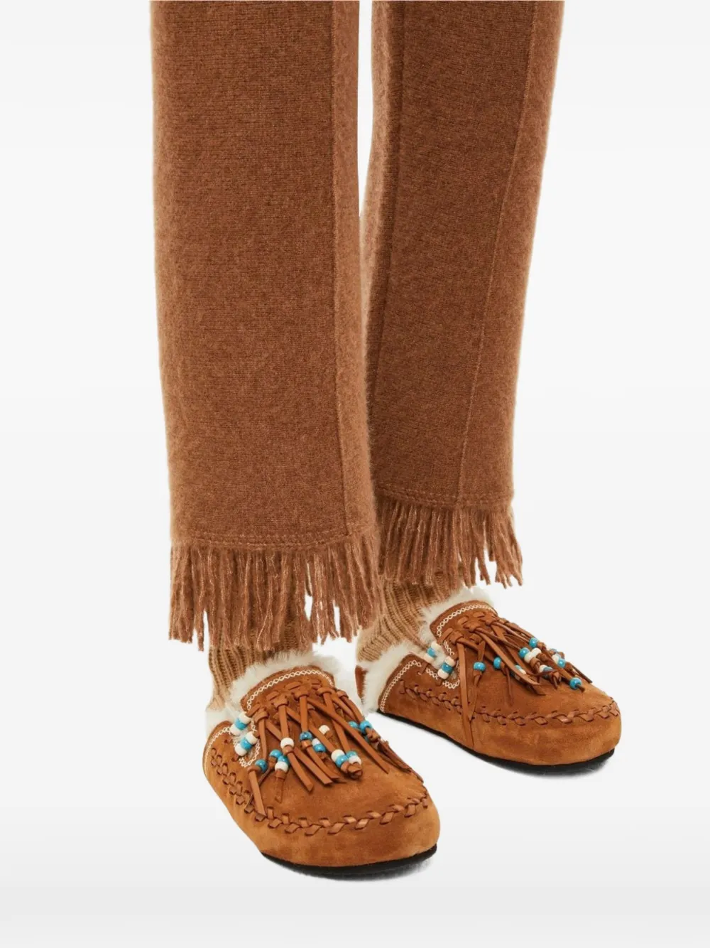 Alanui Broek met franje Bruin