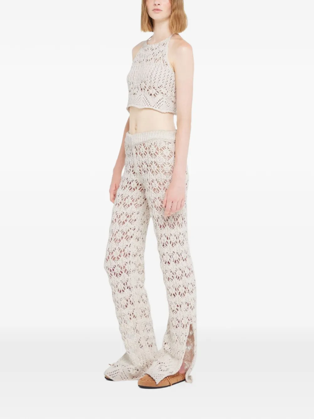 Alanui Lagoon Romance broek Beige